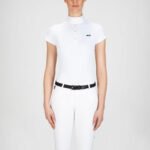 X-Fit Isabel - Women's Technical Competition Polo Shirt With Short Sleeves White