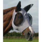 Average Horse Pink Comfort Fit Lycra Fly Mask Mesh Ears