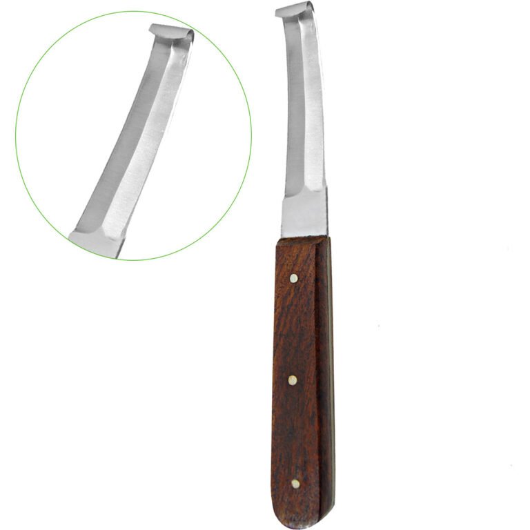 Hoof Knife Double Edged Wooden Handle – Horse Pride