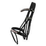 Leather Bridle with Crystal Brow band and Nose Band