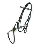 Leather Bridle with Crystal Brow band and Nose Band