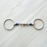 Loose Ring Sweet Iron Mouth Part W/Copper Roller in Center