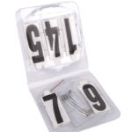 Competition Number Set, Oval, With Elastic Bands