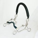 Blue Port Mouth Hackamore with Leather Covered