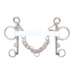 CAVALATTI Pelham Bubble Mouth Bit With Chain
