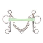 CAVALATTI Pelham Green Mouth Bit With Chain