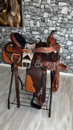 Western Two Tone Saddle Full Set (Slightly Used)