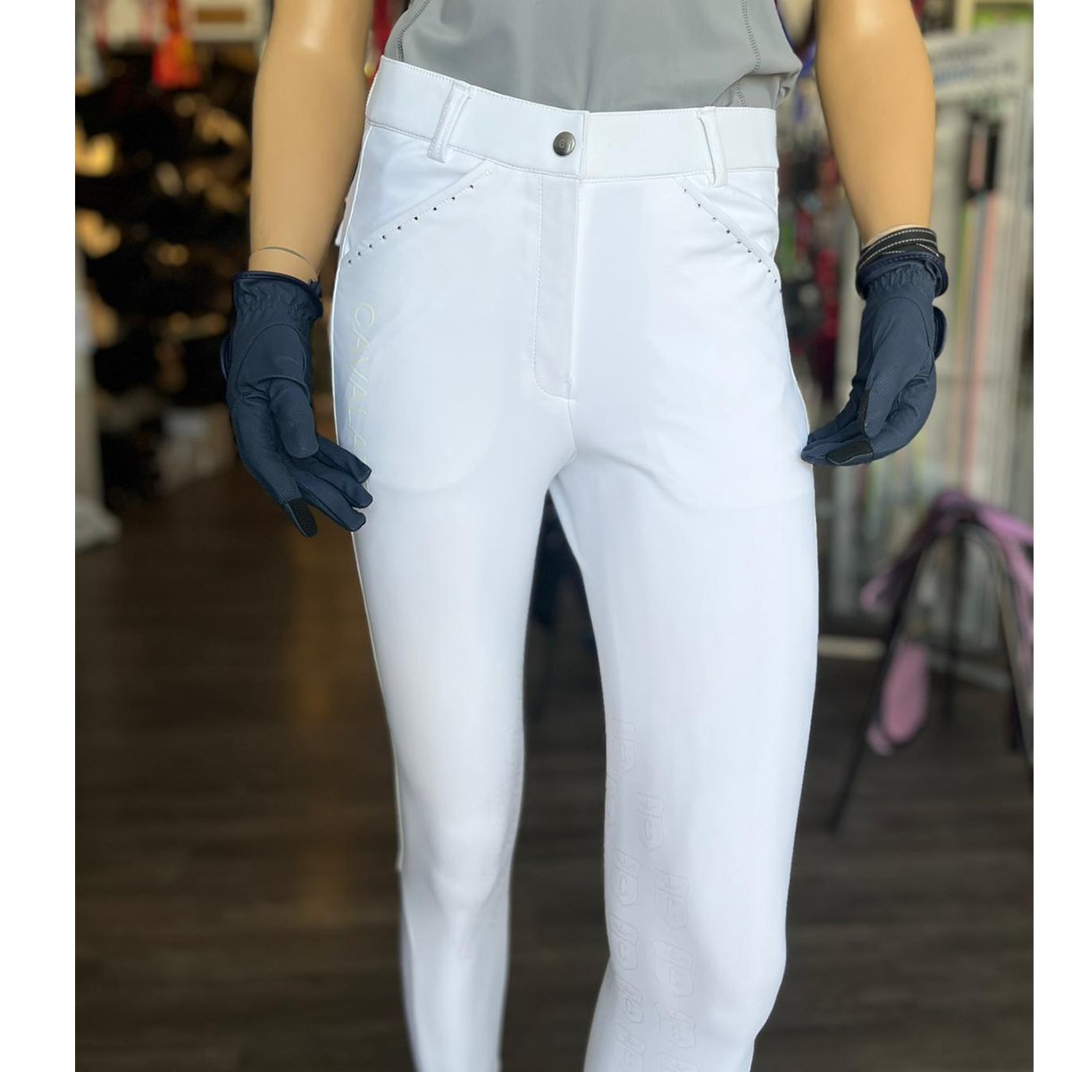 MKBR-328 WHITE(1) CAVALATTI Ladies Breeech - Image 7