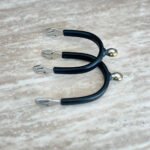 SYRIANA Soft Touch Rubber Covered SS Spurs with Soft Verticle Rowel Brass