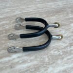 SYRIANA Soft Touch Rubber Covered SS Spurs with Soft Verticle Rowel Brass