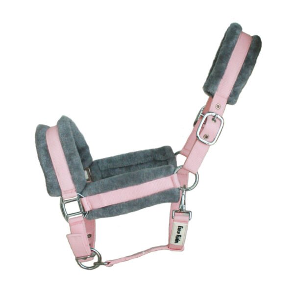 EURO RIDER Nylon Halter with Fur