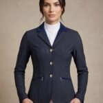CAVALATTI Ladies Navy Blue Mesh Competition Jacket