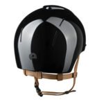 KEP SMART NOVA RIDING HELMET / POLISH BLACK / BEIGE STRAP / STAR BLACK - Image 2