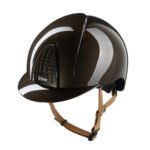 KEP SMART NOVA RIDING HELMET / POLISH BROWN / BEIGE STRAP