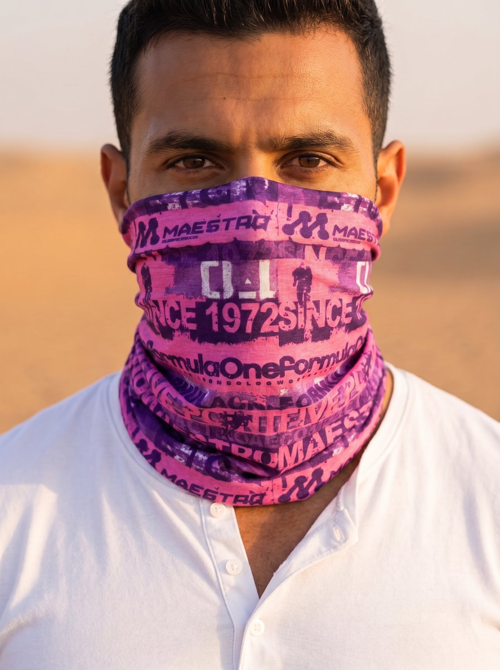 Replace_headwear_on_man_2K_202607041221 Multi Purpose Face Cover - Image 1