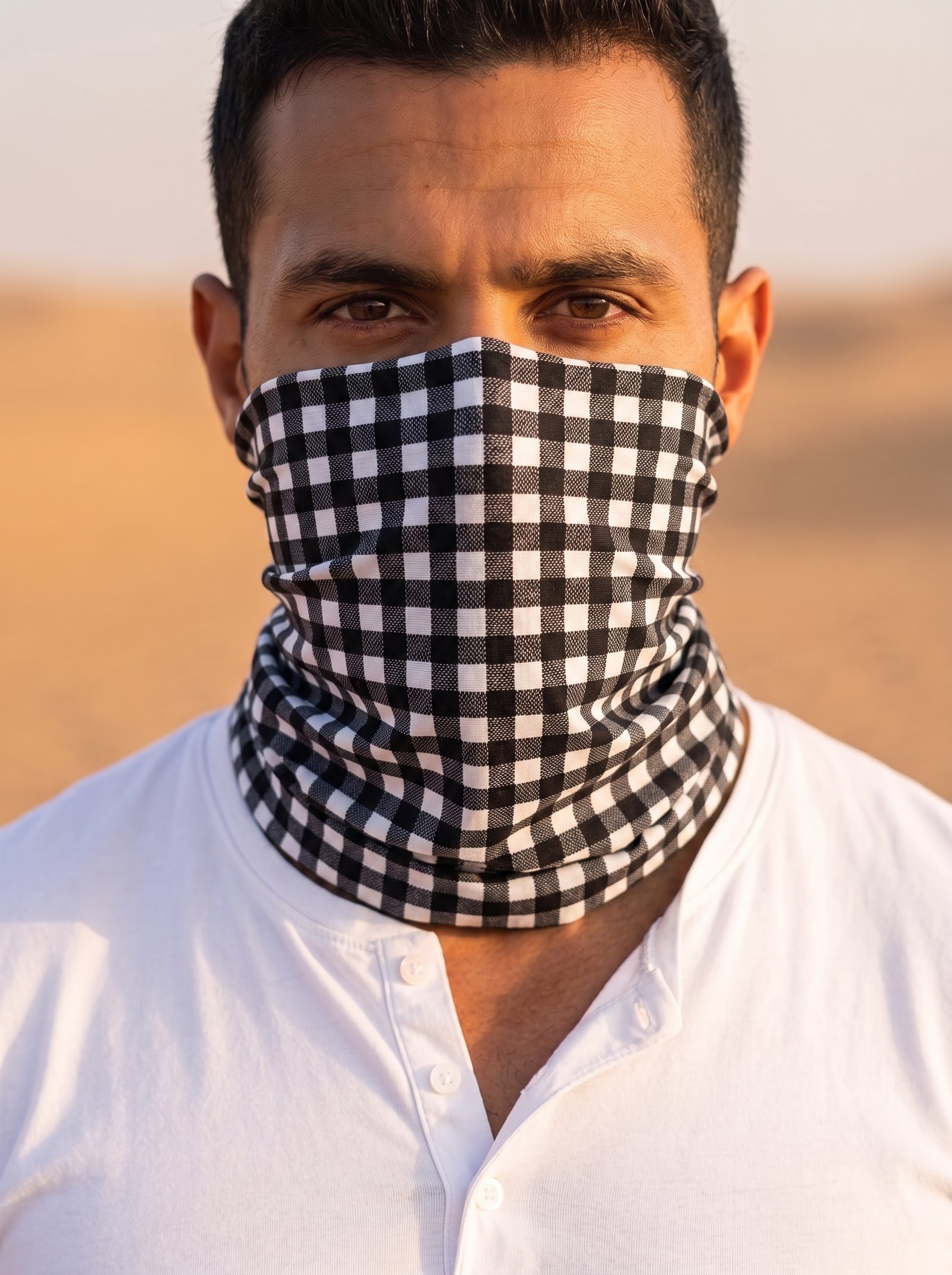 Replace_headwear_on_man_2K_202607041243 Multi Purpose Face Cover - Image 1