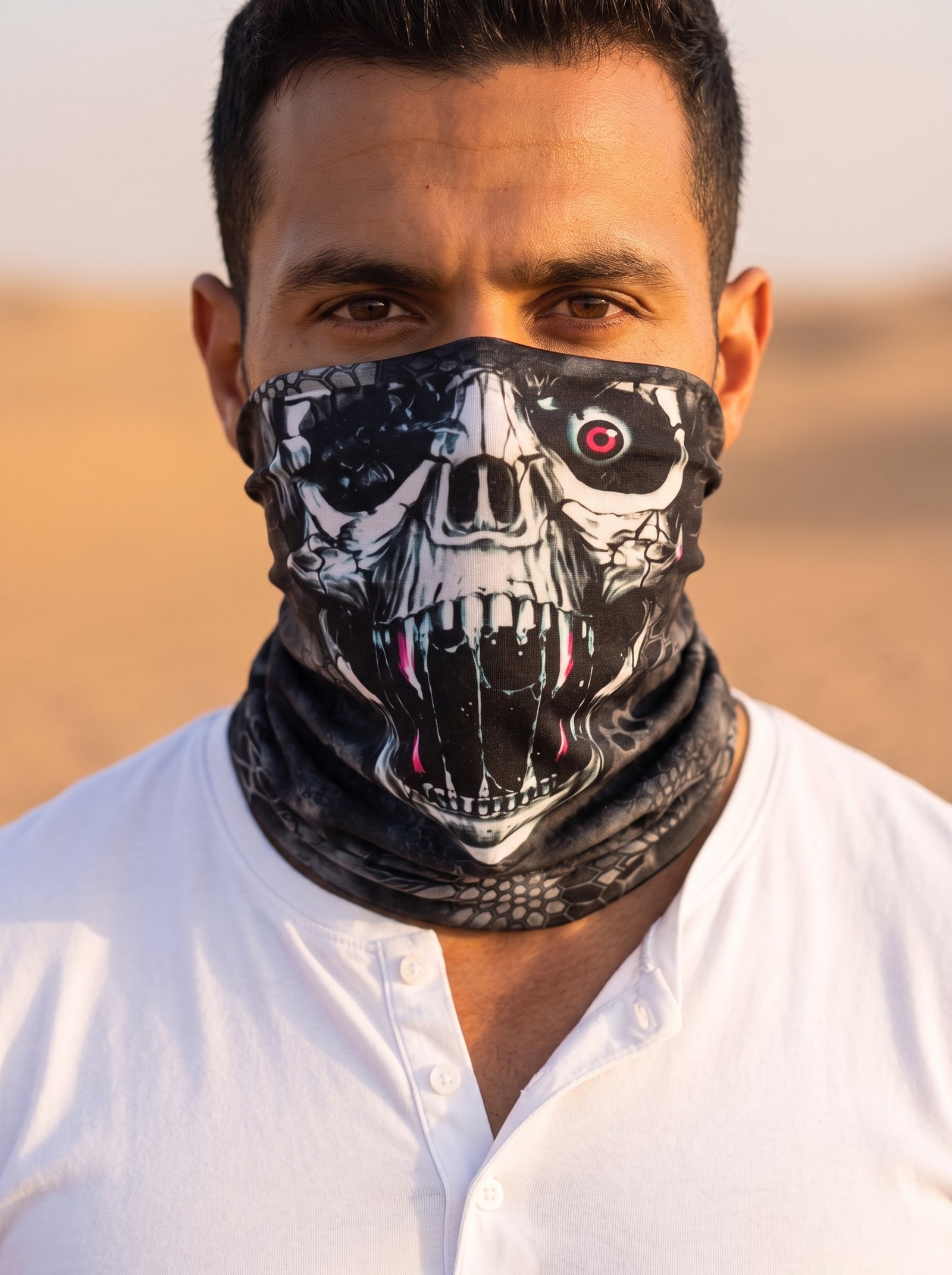 Replace_headwear_on_man_2K_202607041246 Multi Purpose Face Cover - Image 1