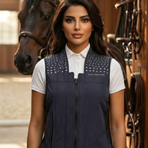 COOL AND SAFE AIR BAG VEST WITH CRYSTAL