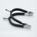 Rubber Covered Spur Gents Tappered Rectangle Shanks with Ball Neck