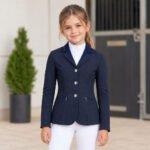 CAVALATTI Kids Navy Blue Mesh Competition Jacket